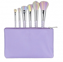 Kup Zestaw 6 pędzli do makijażu+torba, fioletowy - ILU Brush Set