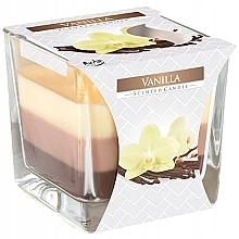 Kup Świeca zapachowa trójwarstwowa w szkle Wanilia - Bispol Scented Candle Vanilla