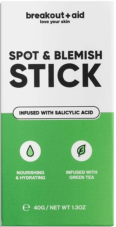 Maska kaolinowa do skóry problematycznej - Breakout + Aid Spot & Blemish Stick Mask with Green Tea — Zdjęcie N1