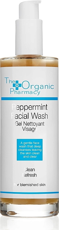 Antybakteryjny żel do mycia twarzy z miętą - The Organic Pharmacy Peppermint Facial Wash — Zdjęcie N2