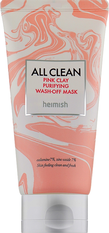 Oczyszczająca maseczka do twarzy z różową glinką - Heimish All Clean Pink Clay Purifying Wash Off Mask
