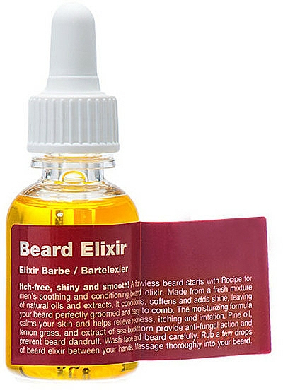 Wygładzający olejek do brody - Recipe For Men Beard Elixir — Zdjęcie N1