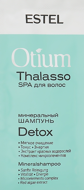 Mineralny szampon do włosów Detoks - Estel Professional Otium Thalasso Detox Mineral Shampoo (próbka) — Zdjęcie N1