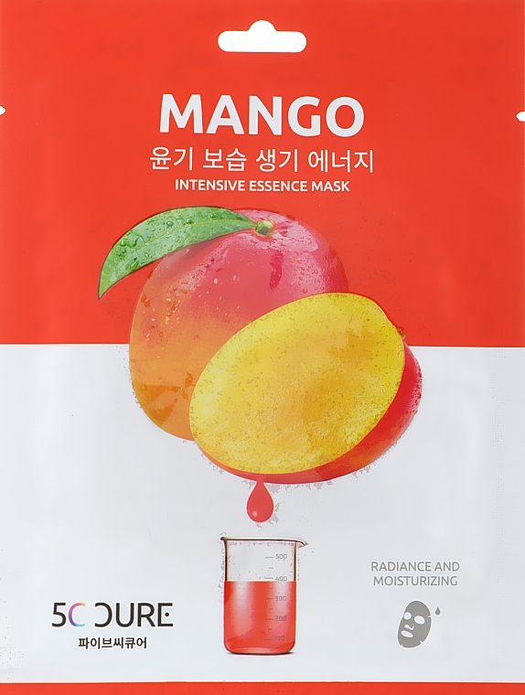 Maseczka w płachcie z ekstraktem z mango - Jkosmec 5 C Mango Intensive Essence Mask — Zdjęcie N1