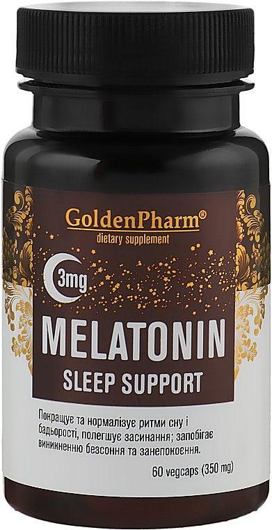 Suplement diety Melatonina, 3 mg - Golden Pharm Melatonin Sleep Support