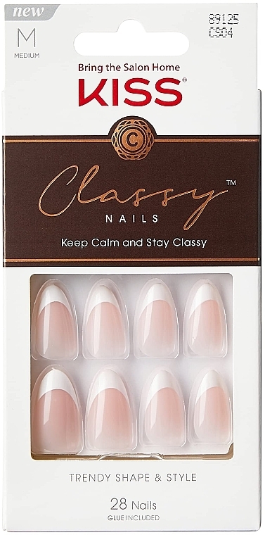 Zestaw sztucznych paznokci, rozmiar M - Kiss Classy Nails Dashing — Zdjęcie N1