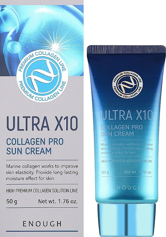 Krem przeciwsłoneczny z kolagenem - Enough Ultra X10 Collagen Pro Sun Cream — Zdjęcie N2