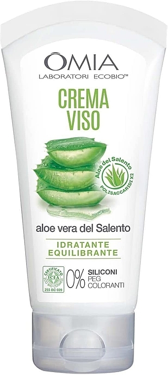 Krem do twarzy z aloesem - Omia Labaratori Ecobio Aloe Vera Face Cream — Zdjęcie N1