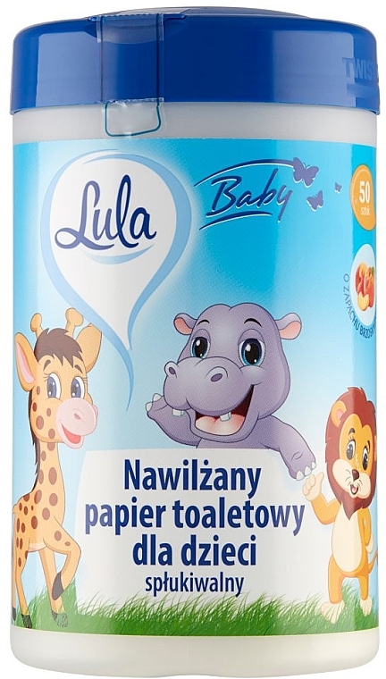 Mokry papier toaletowy dla dzieci Brzoskwinia - Lula Baby Wet (tubka)