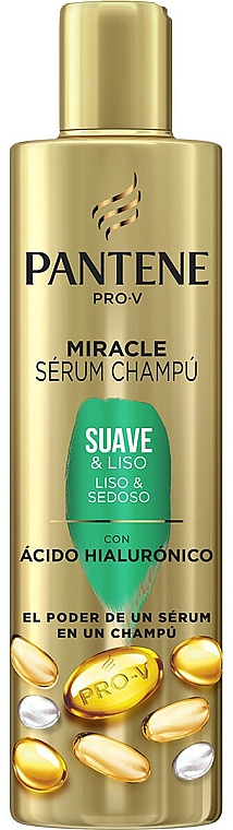 Szampon do włosów z kwasem hialuronowym Miękkość i gładkość - Pantene Pro-V Miracle Serum Shampoo Soft & Smooth — Zdjęcie N1