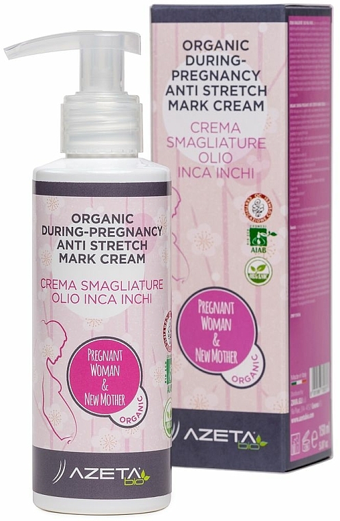 Organiczny krem ​​na rozstępy - Azeta Bio Organic During-Pregnancy Anti Stretch Mark Cream — Zdjęcie N1