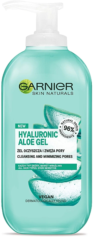 Żel do mycia twarzy - Garnier Hyaluronic Aloe Gel Wash — Zdjęcie N2