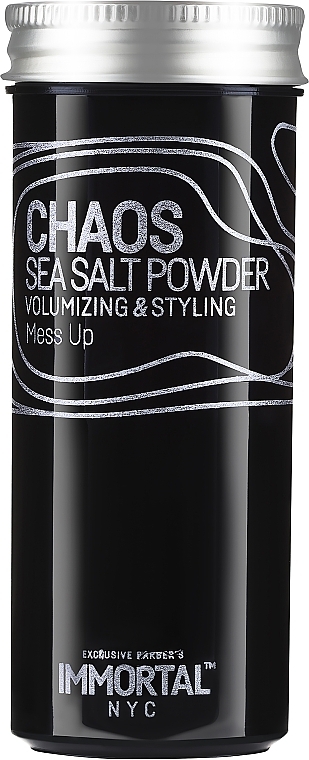 Wosk w pudrze nadający objętość i stylizację włosów - Immortal Nyc Chaos Sea Salt Powder — Zdjęcie N1