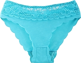 Majtki bikini z elastycznym wykończeniem, niebieskie - Moraj — Zdjęcie N1