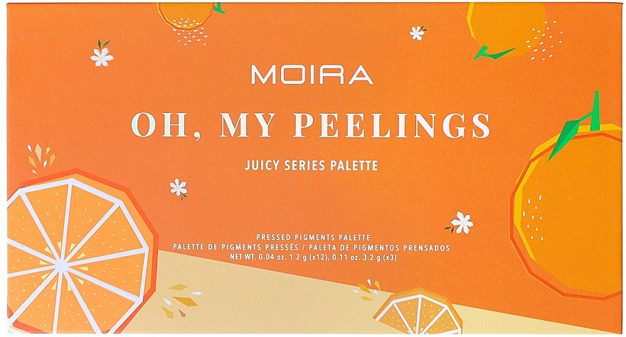 Paleta cieni do powiek - Moira Oh, My Peelings Pressed Pigments Palette — Zdjęcie N2