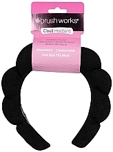 Opaska do włosów, czarna - Brushworks Black Cloud Headband — Zdjęcie N1