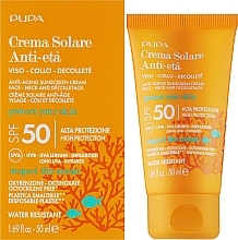 Przeciwstarzeniowy krem przeciwsłoneczny do twarzy - Pupa Anti-Aging Sunscreen Cream High Protection SPF 50 — Zdjęcie N2
