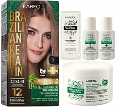 Kup Zestaw do prostowania włosów cienkich - Kareol Brazilian Keratin