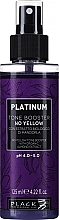 Tonik w sprayu do włosów blond z organicznym ekstraktem z migdałów - Black Professional Line Platinum Tone Booster — Zdjęcie N1
