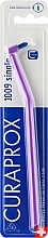 Jednopęczkowa szczoteczka do zębów Single CS 1009, fioletowa z niebieskim włosiem - Curaprox — Zdjęcie N1