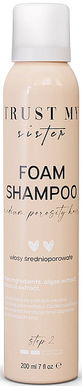 Szampon w piance do włosów średnioporowatych - Trust My Sister Medium Porosity Hair Foam Shampoo — Zdjęcie N1