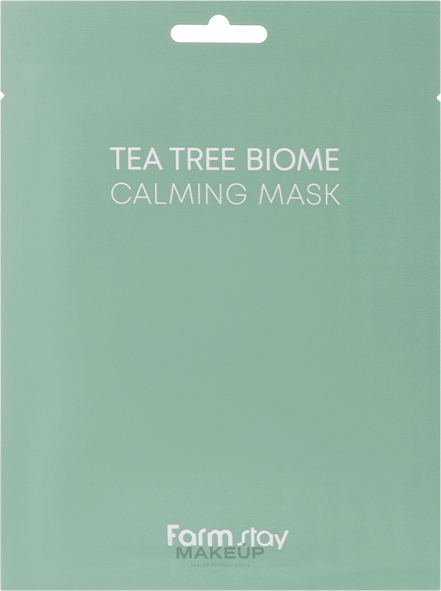 Kojąca maska ​​z ekstraktem z drzewa herbacianego - FarmStay Tea Tree Biome Calming Mask — Zdjęcie 25 ml