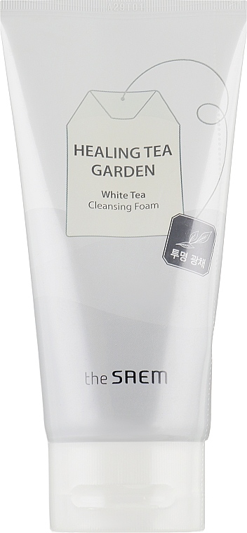 Pianka do mycia twarzy - The Saem Healing Tea Garden White Tea Cleansing Foam — Zdjęcie N1