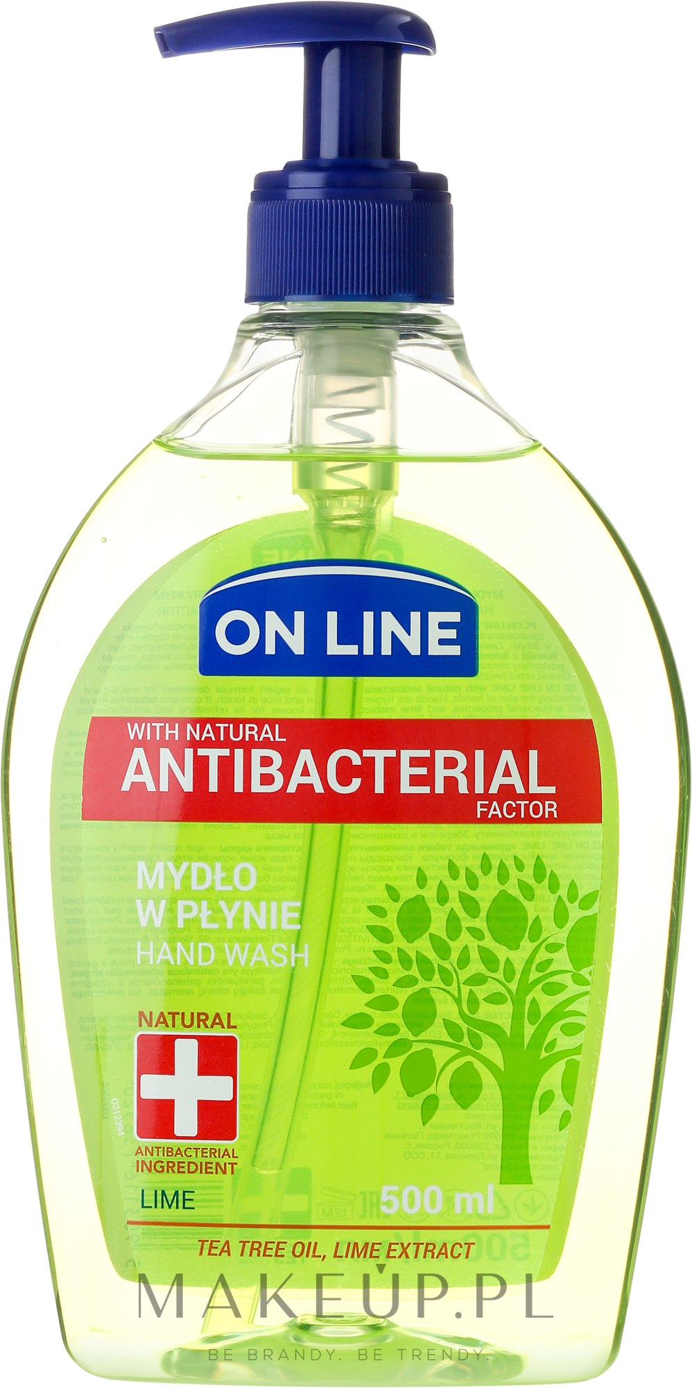 Antybakteryjne mydło w płynie - On Line Antibacterial Lime Soap — Zdjęcie 500 ml
