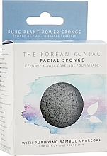 Gąbka - The Konjac Sponge Company Premium Facial Puff with Bamboo Charcoal — Zdjęcie N2