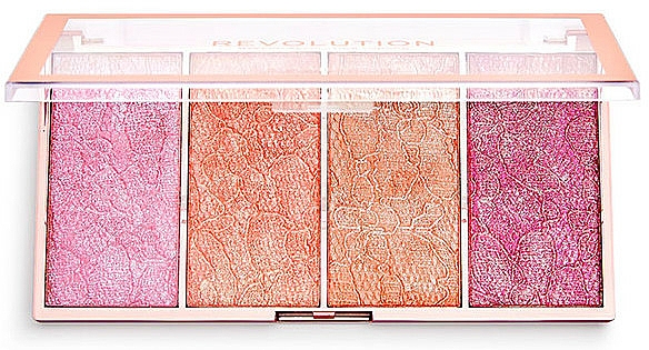 Paleta różów do policzków - Makeup Revolution Vintage Lace Blush Palette — Zdjęcie N1