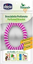 Perfumowana bransoletka na komary, różowo-biała - Chicco Perfumed Bracelets — Zdjęcie N1