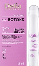 Kojący i przeciwzmarszczkowy balsam w kulce pod oczy - Delia bio-BOTOKS Soothing & Anti-Wrinkle Roll-On Balm Eye Area — Zdjęcie N1