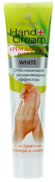 Nawilżający krem wybielający do rąk i paznokci Aloes i cytryna - Belle Jardin Hand & Nail Cream — Zdjęcie N1