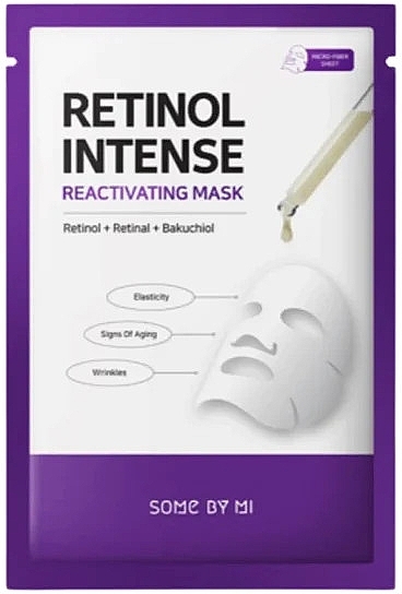 Intensywna maseczka do twarzy z retinolem - Some By Mi Retinol Intense Reactivating Mask — Zdjęcie N1