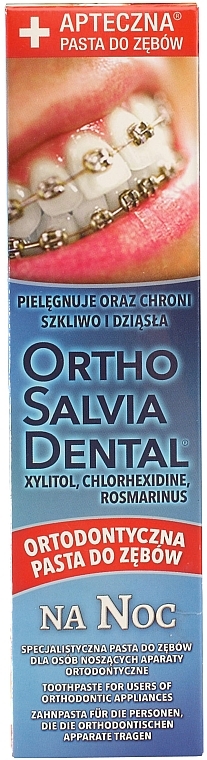 Pasta do zębów na noc - Atos Ortho Salvia Dental Night Toothpaste — Zdjęcie N1
