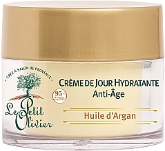 Przeciwstarzeniowy krem do twarzy na dzień z olejkiem arganowym - Le Petit Olivier Moisturizing Anti-Age Day Cream — Zdjęcie N1