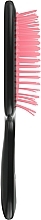 Szczotka do włosów, czarna z jasnoróżowymi zębami - Kodi Professional Soft Touch Hairbrush — Zdjęcie N3