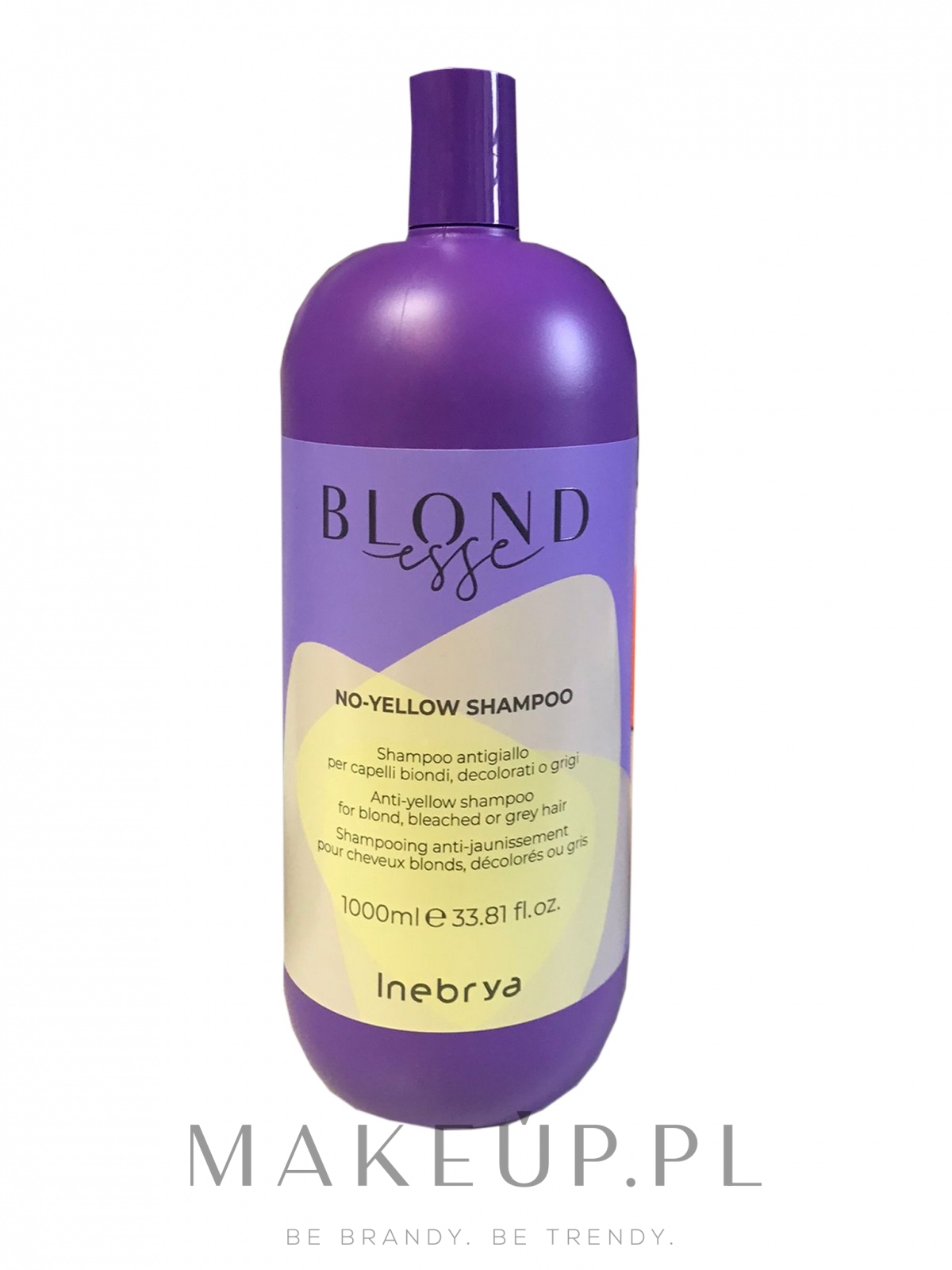 Szampon do włosów rozjaśnianych lub siwych - Inebrya Blondesse No-Yellow Shampoo — Zdjęcie 1000 ml