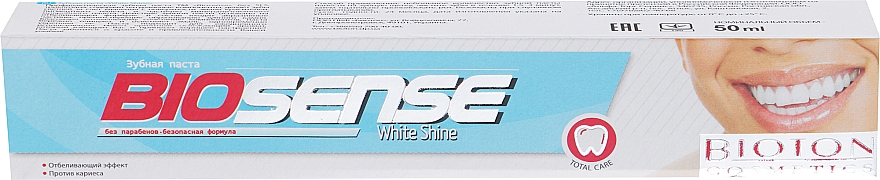 Pasta do zębów Biały połysk - Bioton Cosmetics Biosense White Shine — Zdjęcie N2