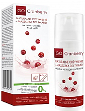 Hipoalergiczna maseczka do twarzy Naturalne odżywienie - GoCranberry Natural Nutrition Facial Mask — Zdjęcie N1