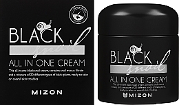 Krem z ekstraktem ze śluzu czarnych ślimaków - Mizon Black Snail All In One Cream — Zdjęcie N2