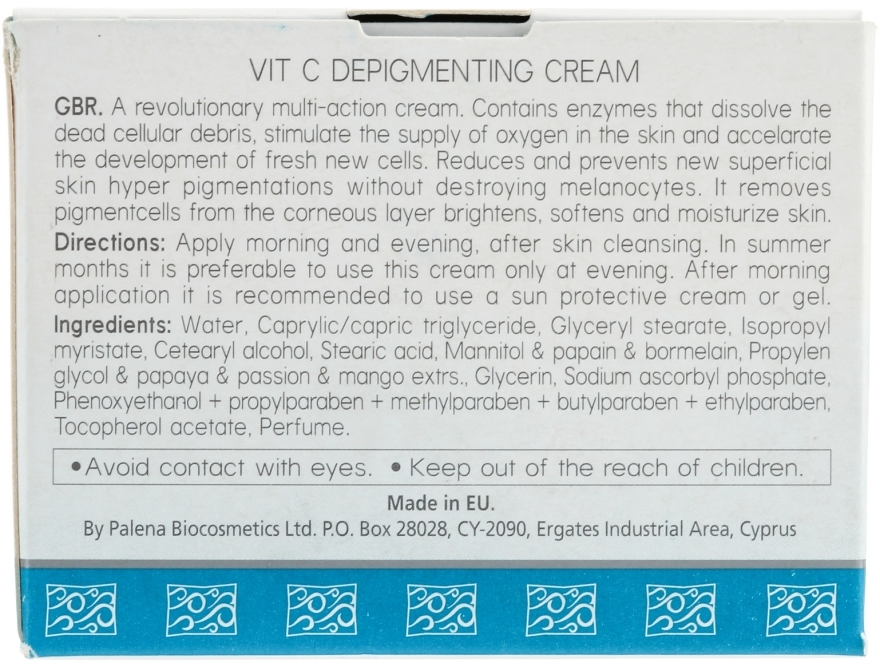 Wybielający krem z witaminą C - Spa Abyss Vit C Depigmenting Cream — Zdjęcie N4