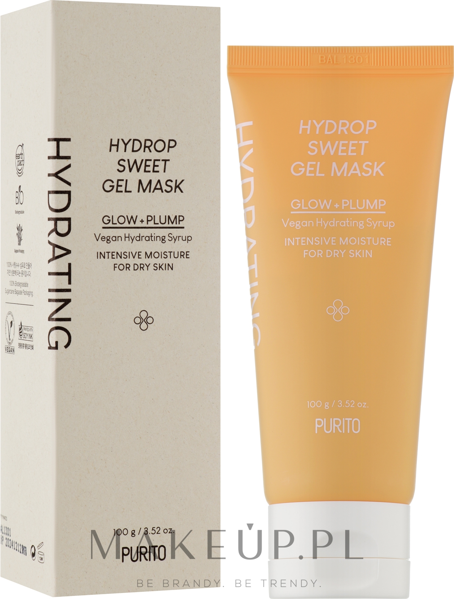 Maska do twarzy - Purito Hydrop Sweet Gel Mask — Zdjęcie 100 g