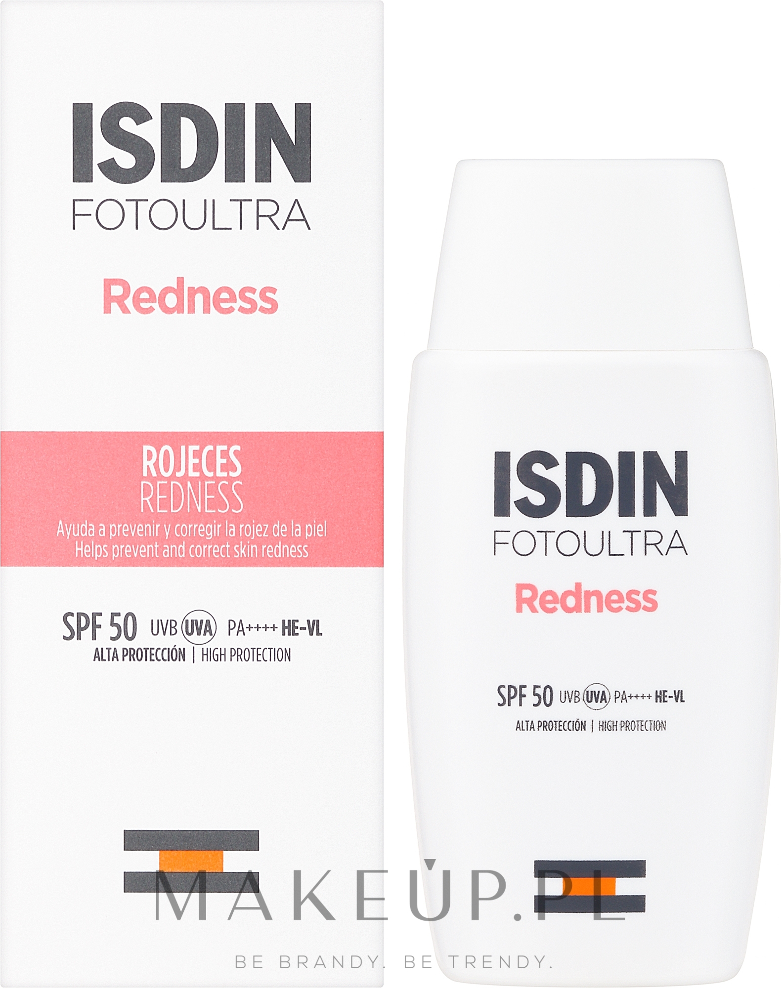 Krem przeciwsłoneczny do twarzy dla skóry wrażliwej - Isdin FotoUltra Redness SPF 50+ — Zdjęcie 50 ml