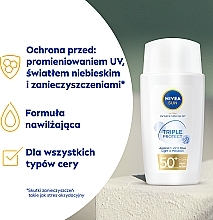 Fluid do twarzy SPF 50 - NIVEA SUN UV Face Triple Protect — Zdjęcie N3