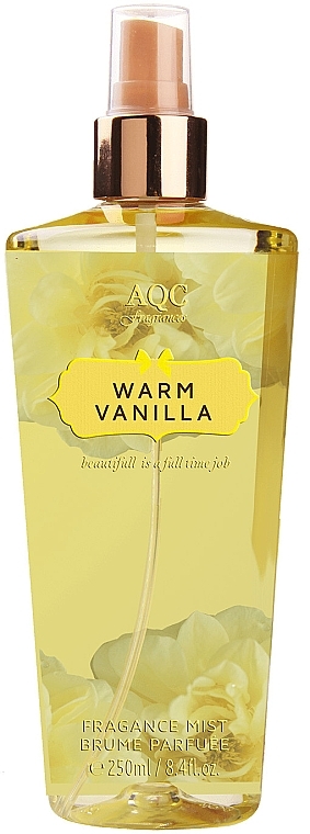 Perfumowana mgiełka do ciała - AQC Fragrances Warm Vanilla Body Mist — Zdjęcie N1