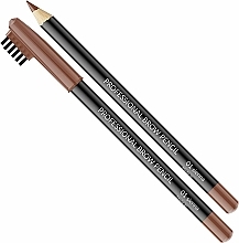 Wodoodporna kredka ze szczoteczką do brwi - Vipera Professional Brow Pencil  — Zdjęcie N1