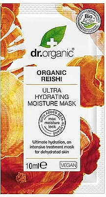 Nawilżająca maska do ust z kwasem hialuronowym - Dr Organic Reishi Ultra Hydrating Moisture Mask — Zdjęcie N1