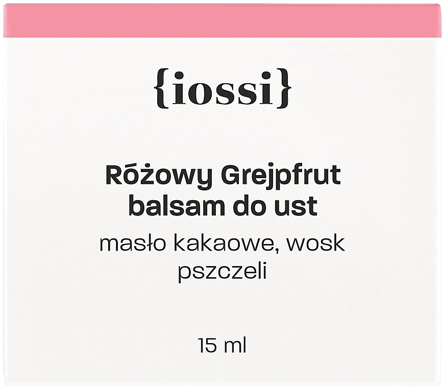 Balsam do ust Różowy grejpfrut - Iossi  — Zdjęcie N5