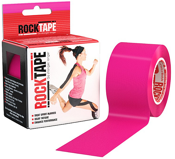 Taśma kinesio Różowa - RockTape Kinesio Tape Standart — Zdjęcie N4